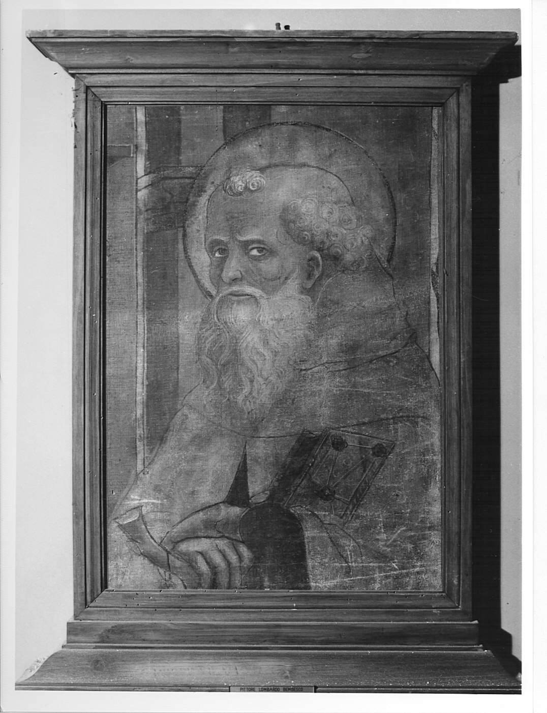 Sant'Antonio Abate (dipinto, frammento) - ambito milanese (ultimo quarto sec. XV)