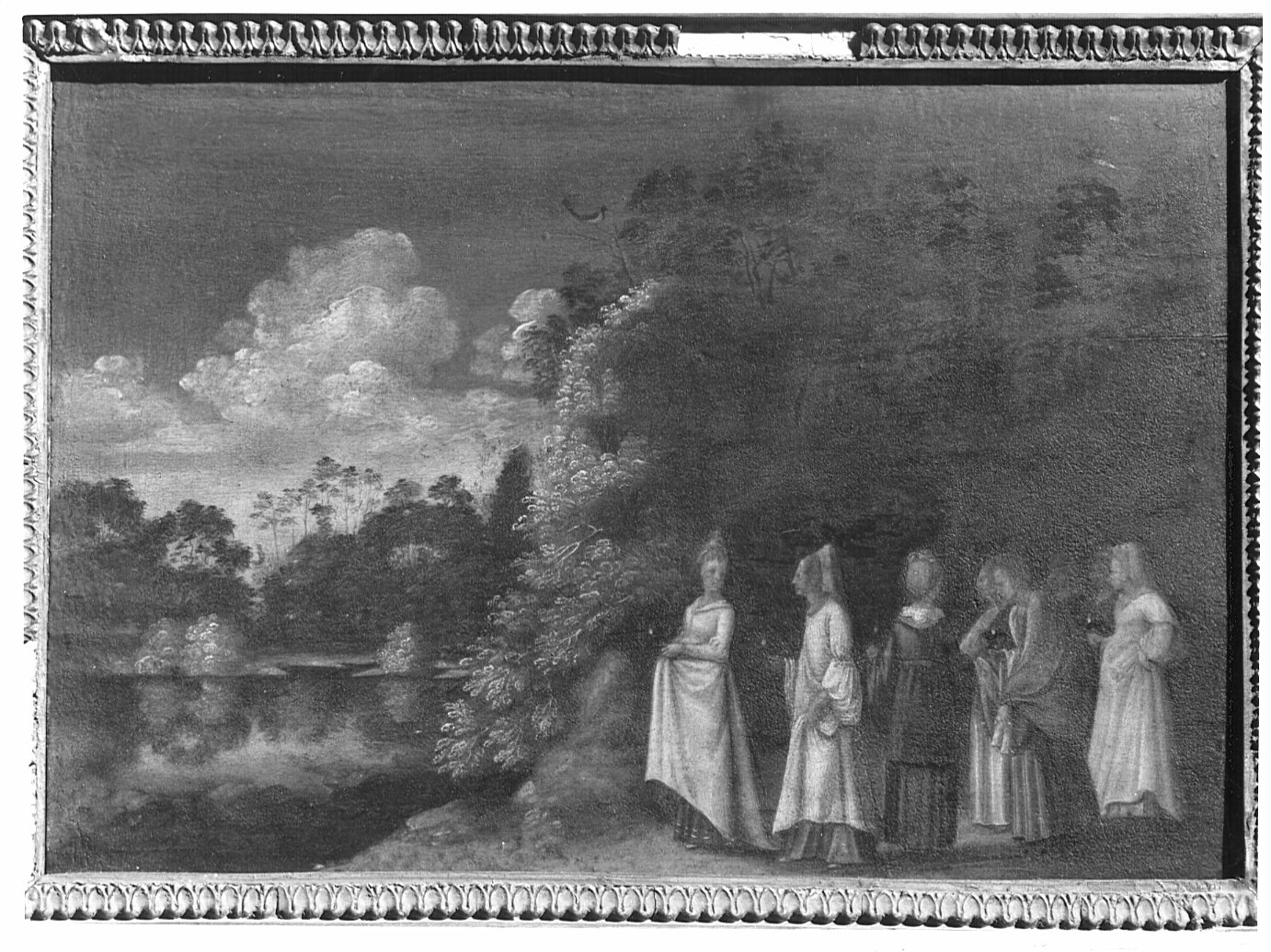 figure femminili (dipinto) - ambito veneto (sec. XVI)