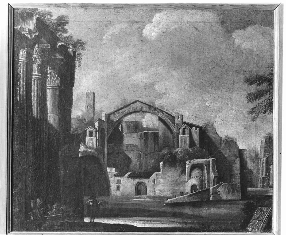 Paesaggio (dipinto, pendant) di Ricci Marco (secc. XVII/ XVIII)