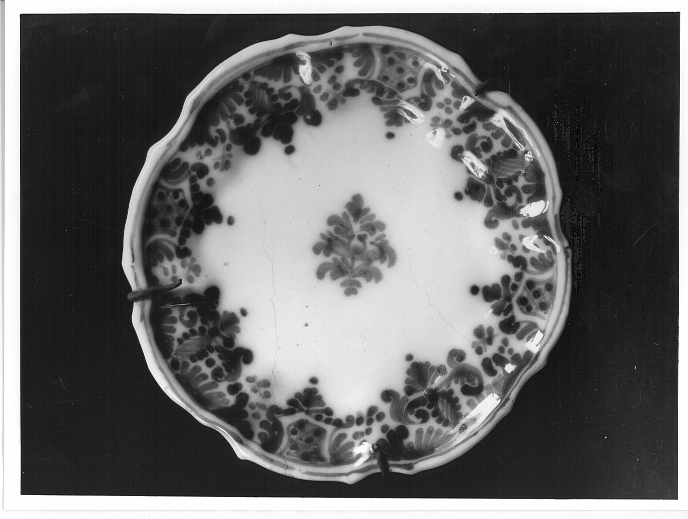 piattino, serie - bottega lodigiana (sec. XVIII)