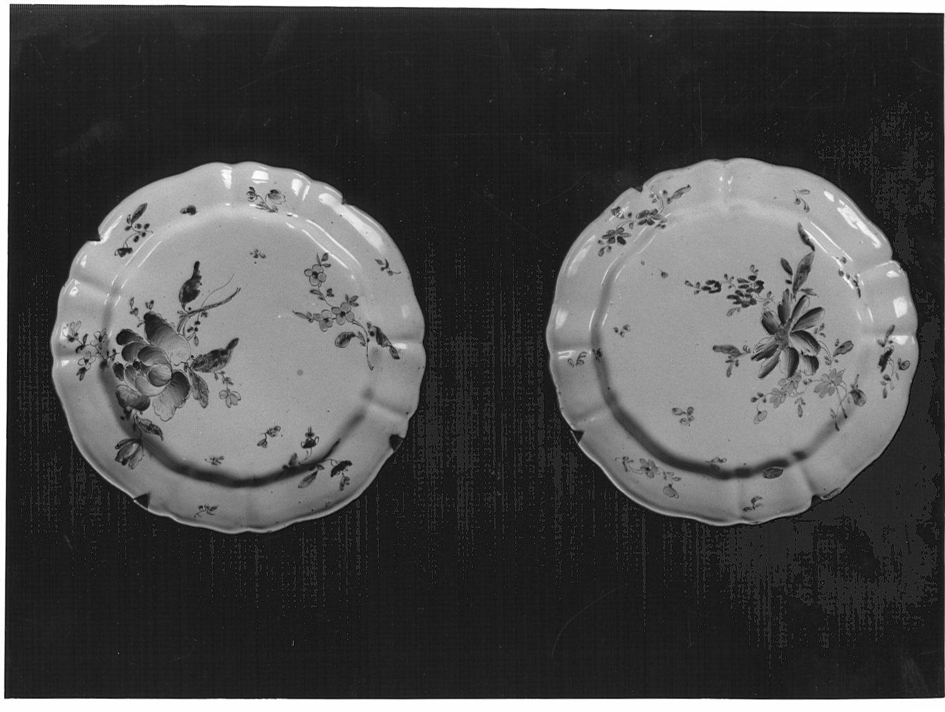 piattino, serie - bottega lodigiana (sec. XVIII)