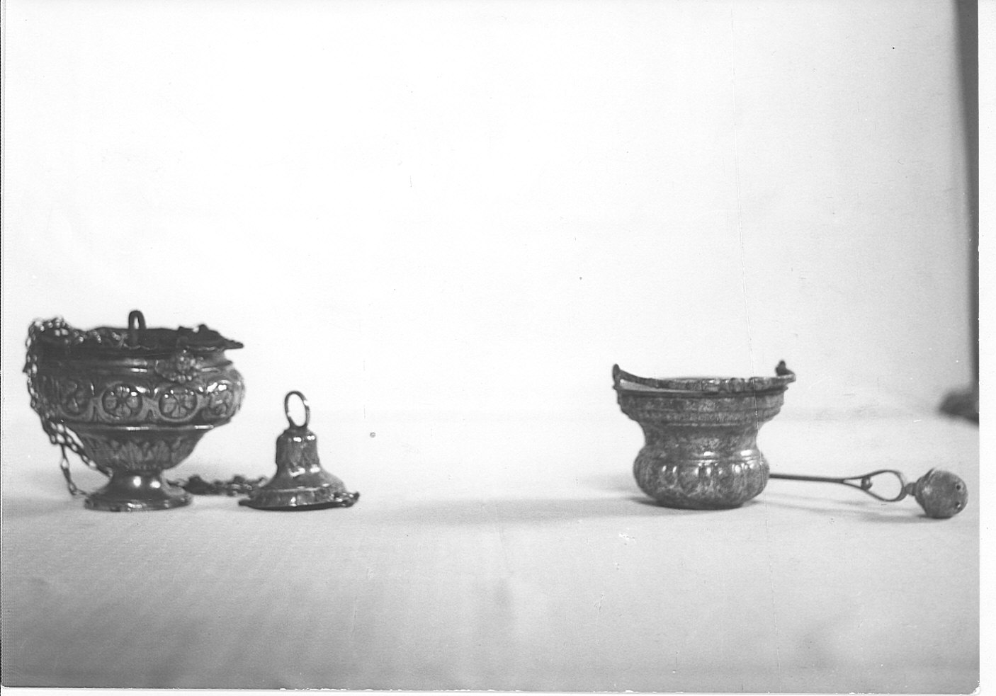 secchiello per l'acqua benedetta, opera isolata - bottega lombarda (sec. XVIII)