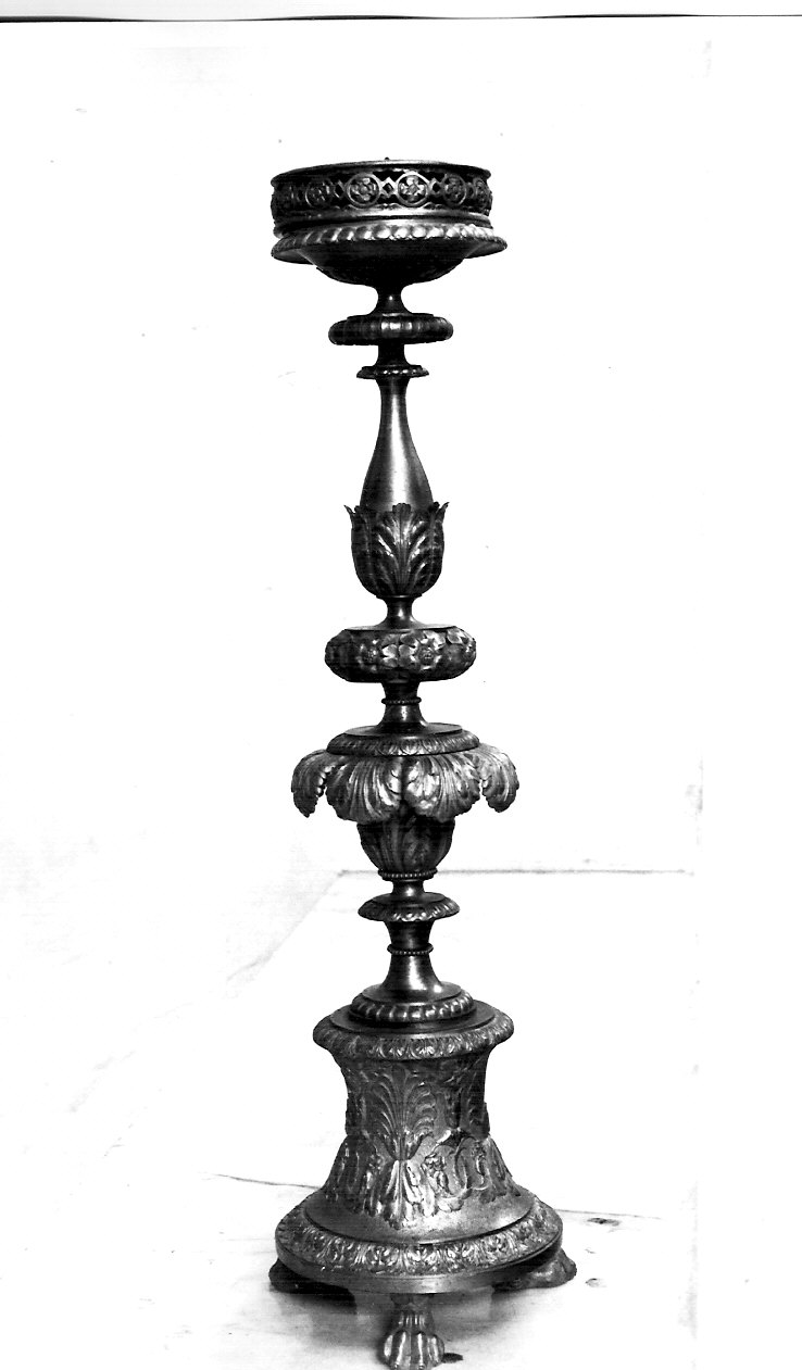 candeliere d'altare, serie di Manfredini Luigi (inizio sec. XIX)