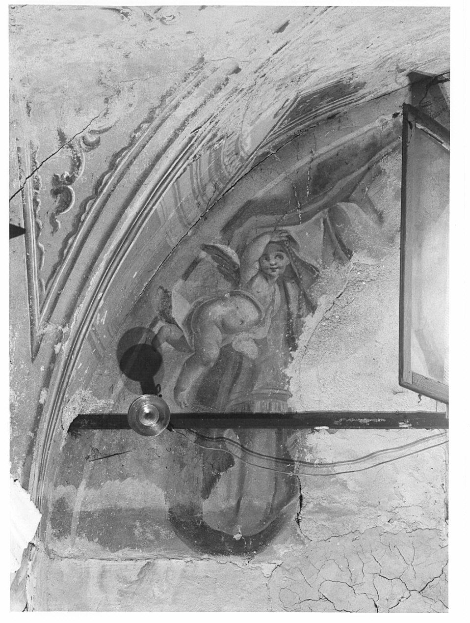 angelo (dipinto murale, opera isolata) - bottega lombarda (sec. XVIII)