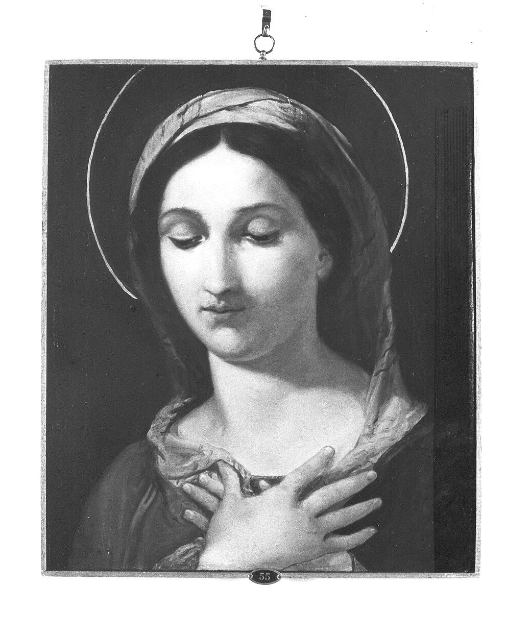 Madonna (dipinto, opera isolata) - ambito lombardo (sec. XIX)