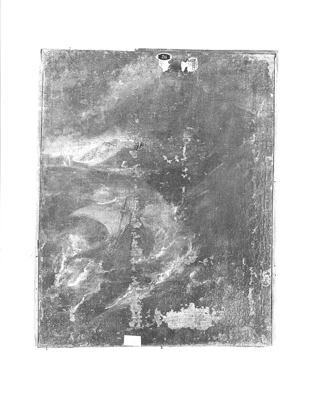 Marina in tempesta (dipinto, opera isolata) - ambito lombardo (sec. XVIII)