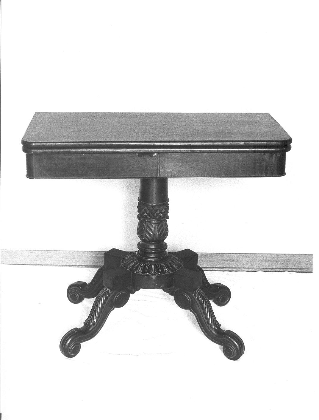 tavolino da gioco, opera isolata - bottega lombarda (sec. XIX)