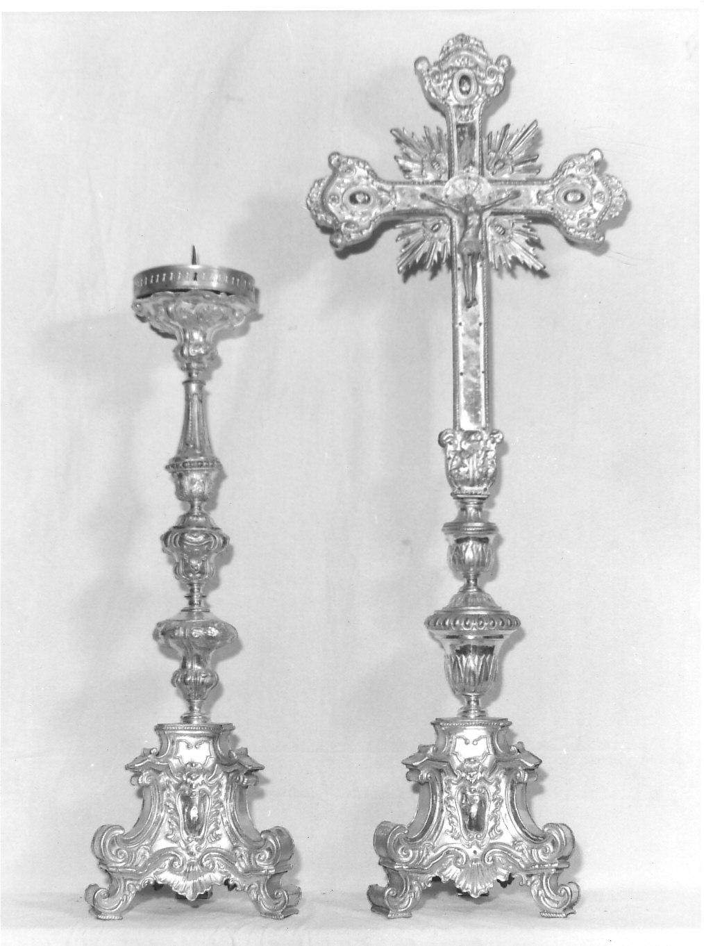 croce d'altare, opera isolata - bottega lombarda (secc. XVIII/ XIX)