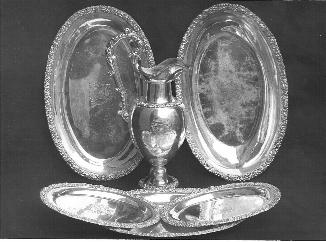 vassoio, coppia - bottega piemontese (sec. XIX)