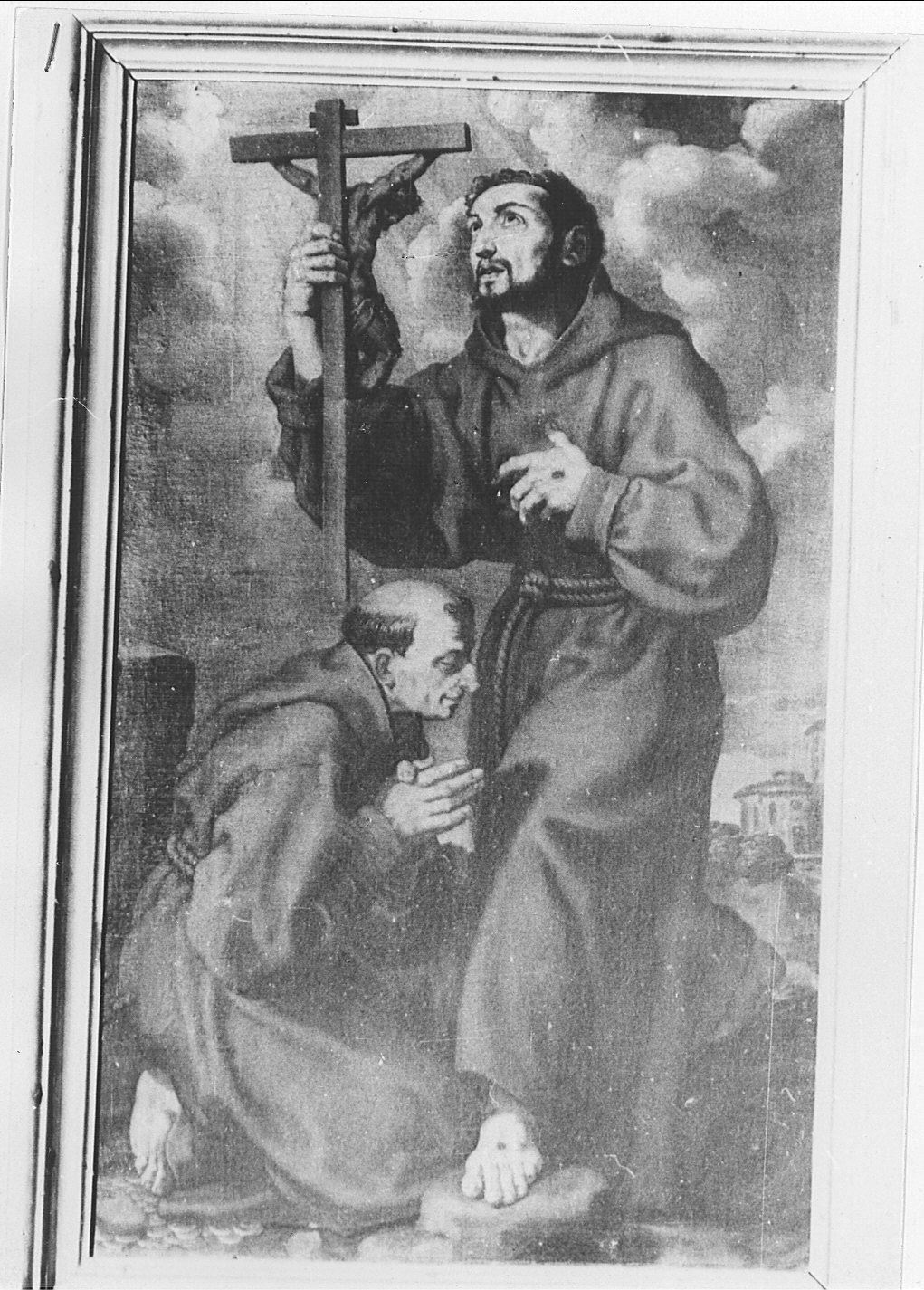 San Francesco e un frate (dipinto, opera isolata) - ambito lombardo (fine sec. XVII)