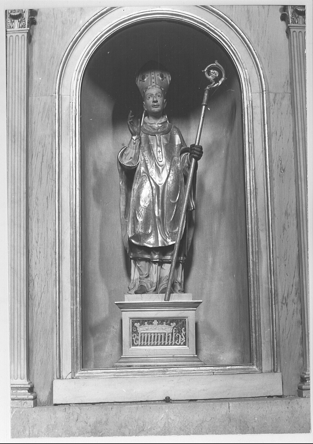 San Carlo Borromeo (statua, opera isolata) - bottega lombarda (inizio sec. XVIII)