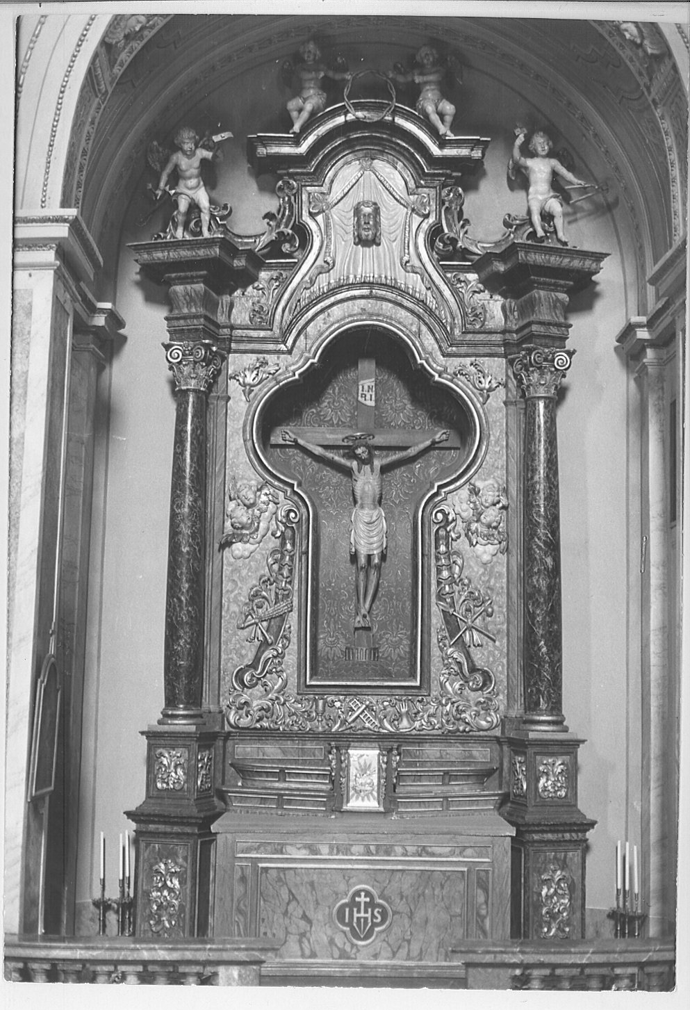 altare, complesso decorativo - bottega lombarda (sec. XVII)