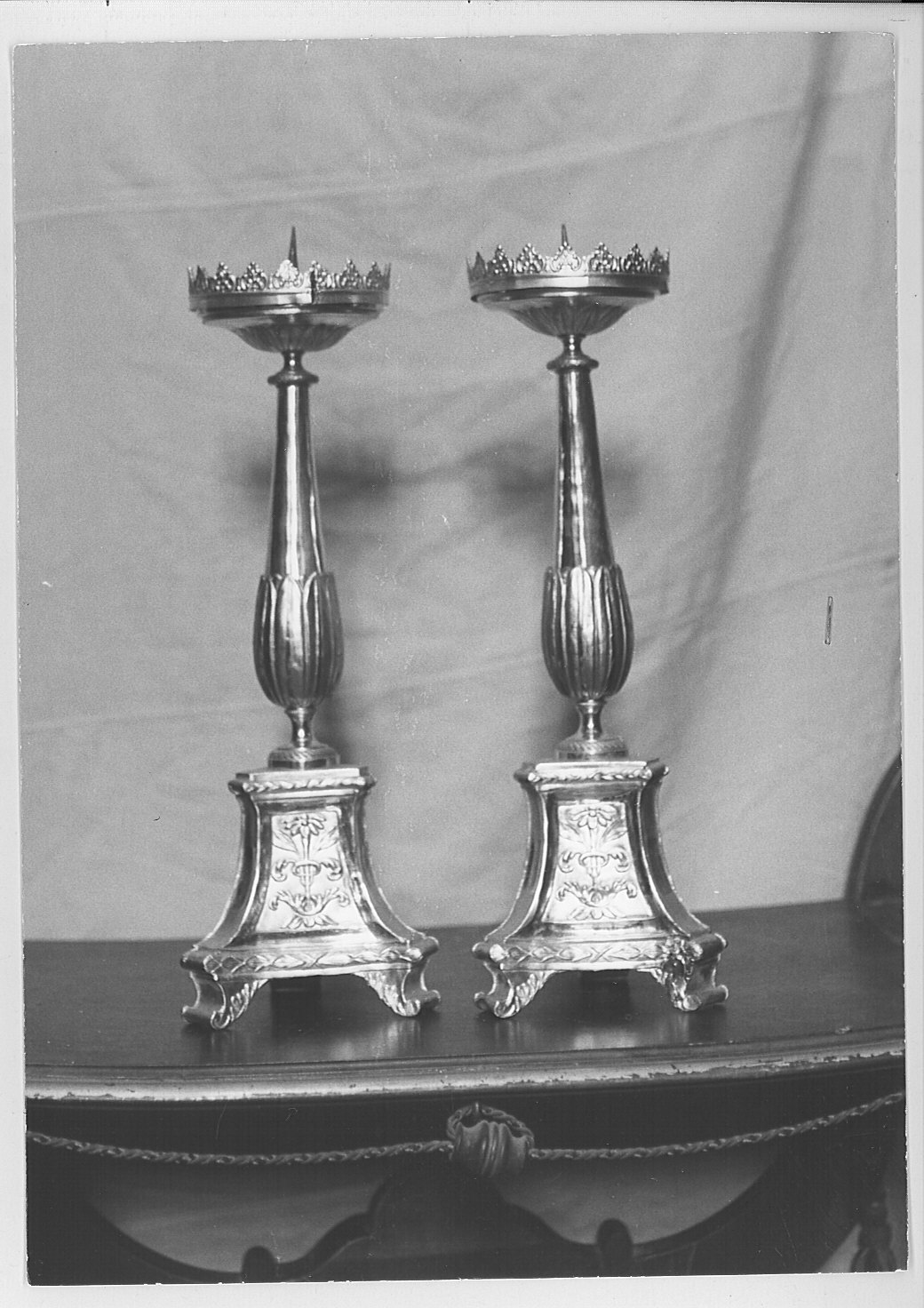 candeliere d'altare - bottega lombarda (sec. XIX)