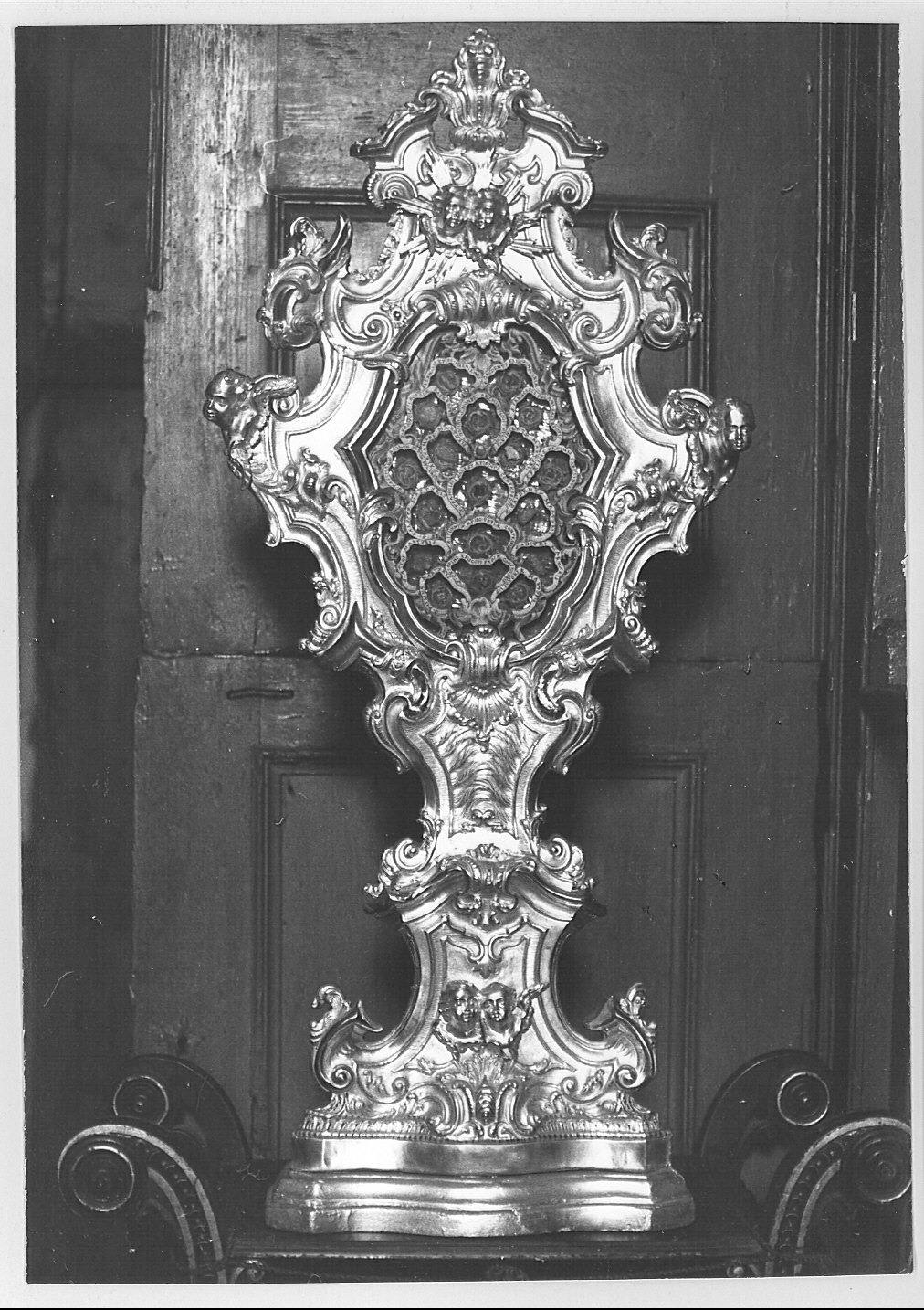 reliquiario - a ostensorio, serie - bottega lombarda (inizio sec. XVIII)