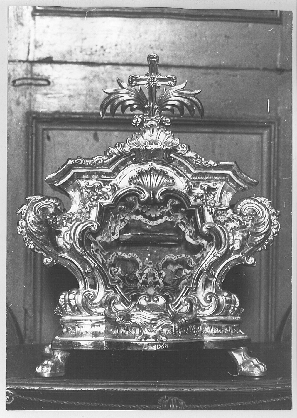 reliquiario a teca, serie - bottega lombarda (sec. XVIII)