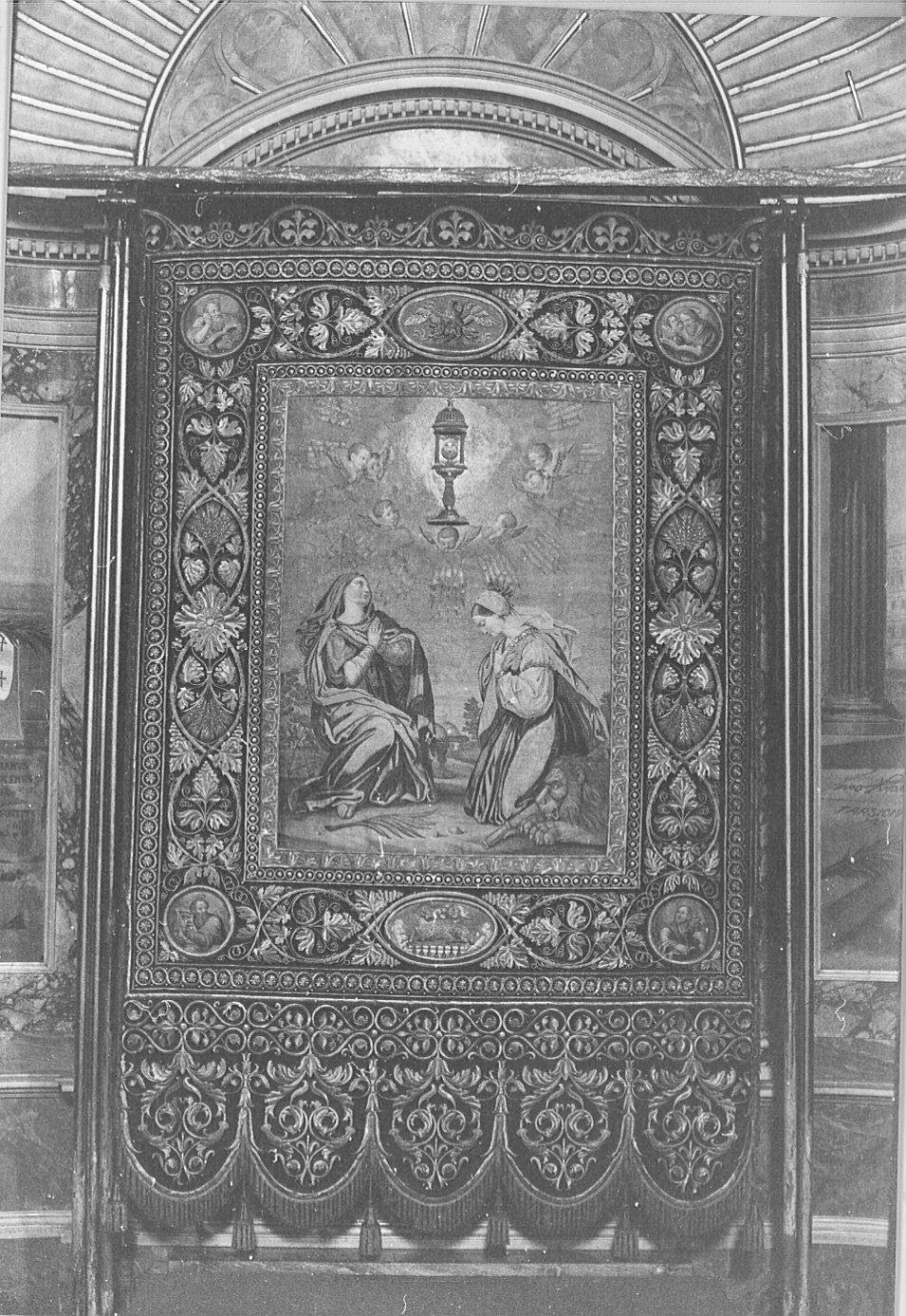 stendardo processionale, opera isolata - manifattura lombarda (sec. XIX)