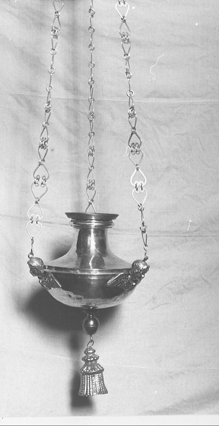 lampada pensile - bottega lombarda (inizio sec. XIX)