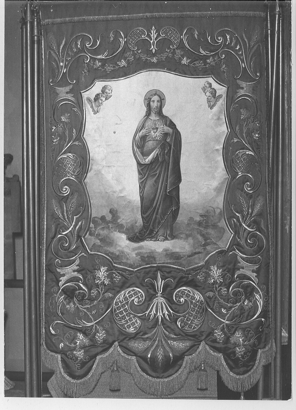 stendardo processionale, opera isolata - manifattura Italia settentrionale (inizio sec. XIX)