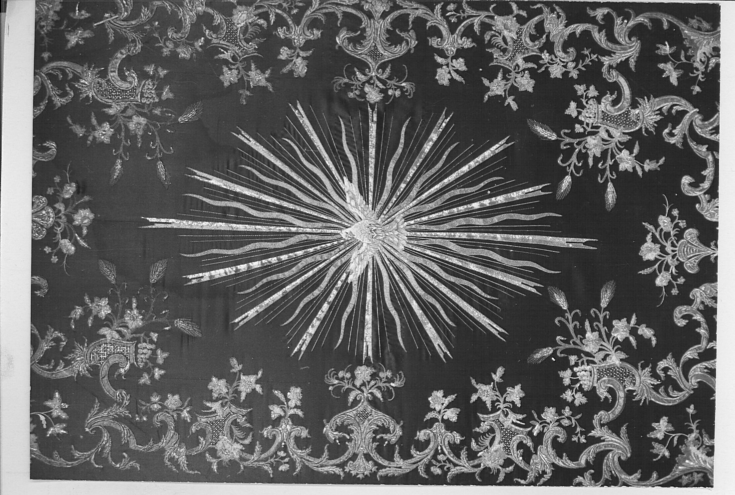 cielo di baldacchino, opera isolata - manifattura Italia settentrionale (fine/inizio secc. XVIII/ XIX)