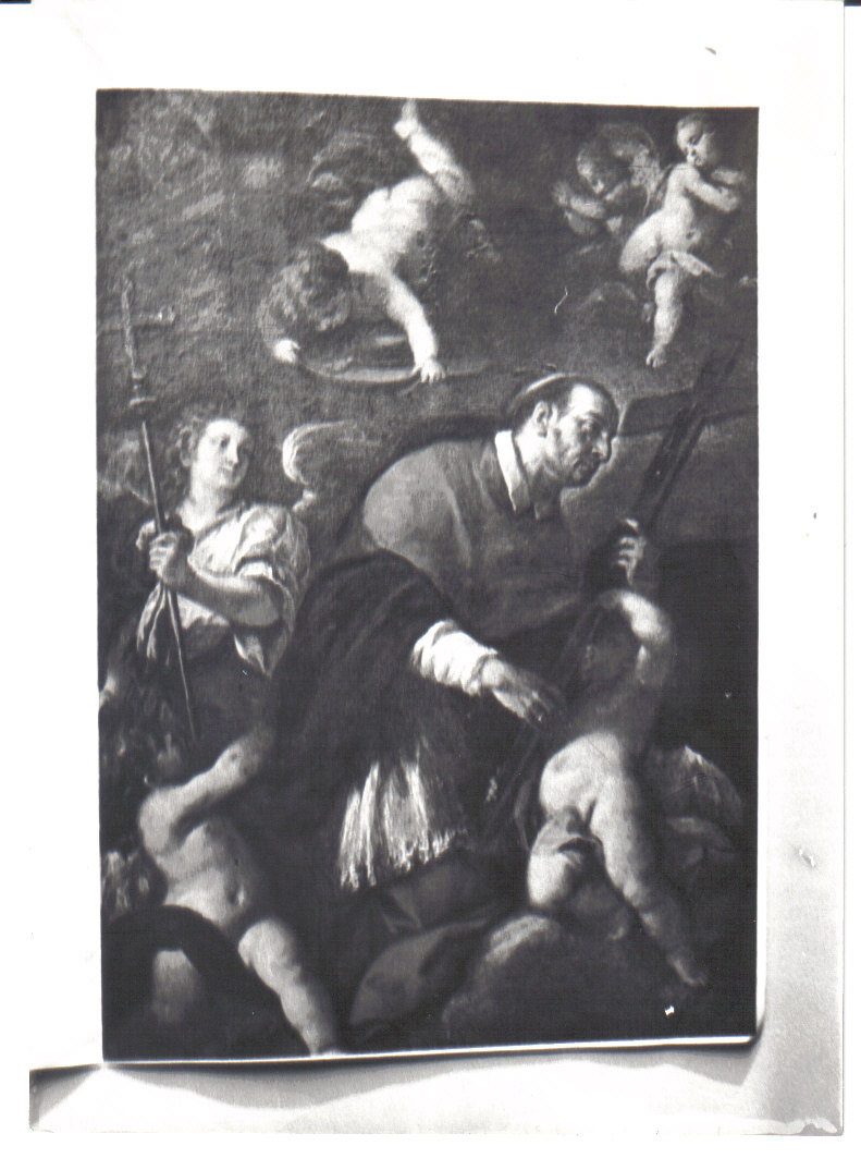 San Carlo Borromeo in adorazione della croce (dipinto) di Mazzucchelli Pier Francesco detto Morazzone (prima metà sec. XVII)