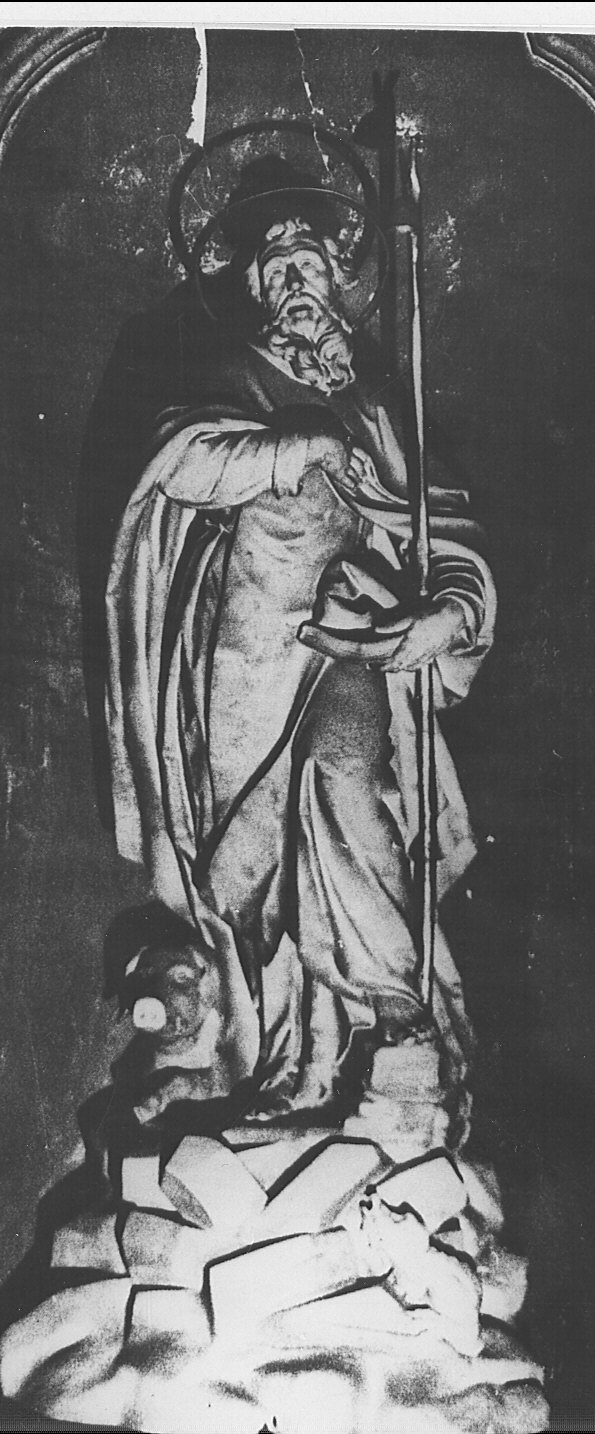 Sant'Antonio Abate (statua, opera isolata) di Buzzi Elia Vincenzo (attribuito) (prima metà sec. XVIII)