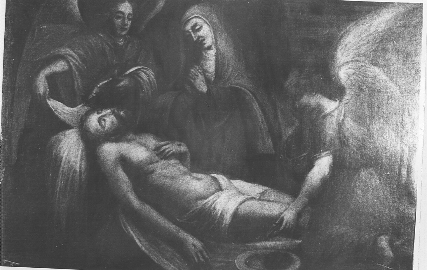 deposizione di Cristo dalla croce (dipinto, opera isolata) - ambito lombardo (metà sec. XVII)