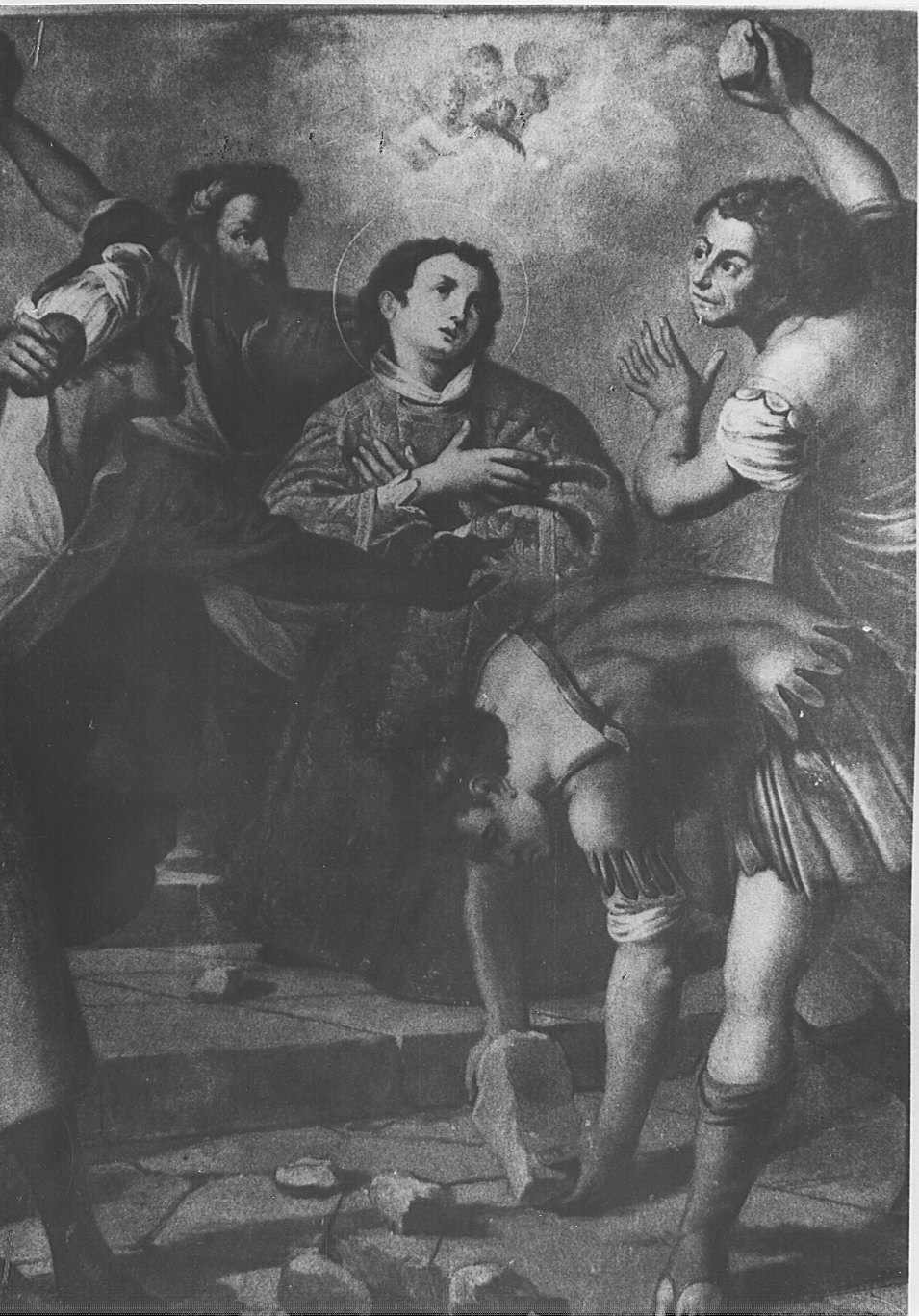 martirio di Santo Stefano (dipinto, opera isolata) - ambito lombardo (seconda metà sec. XVII)