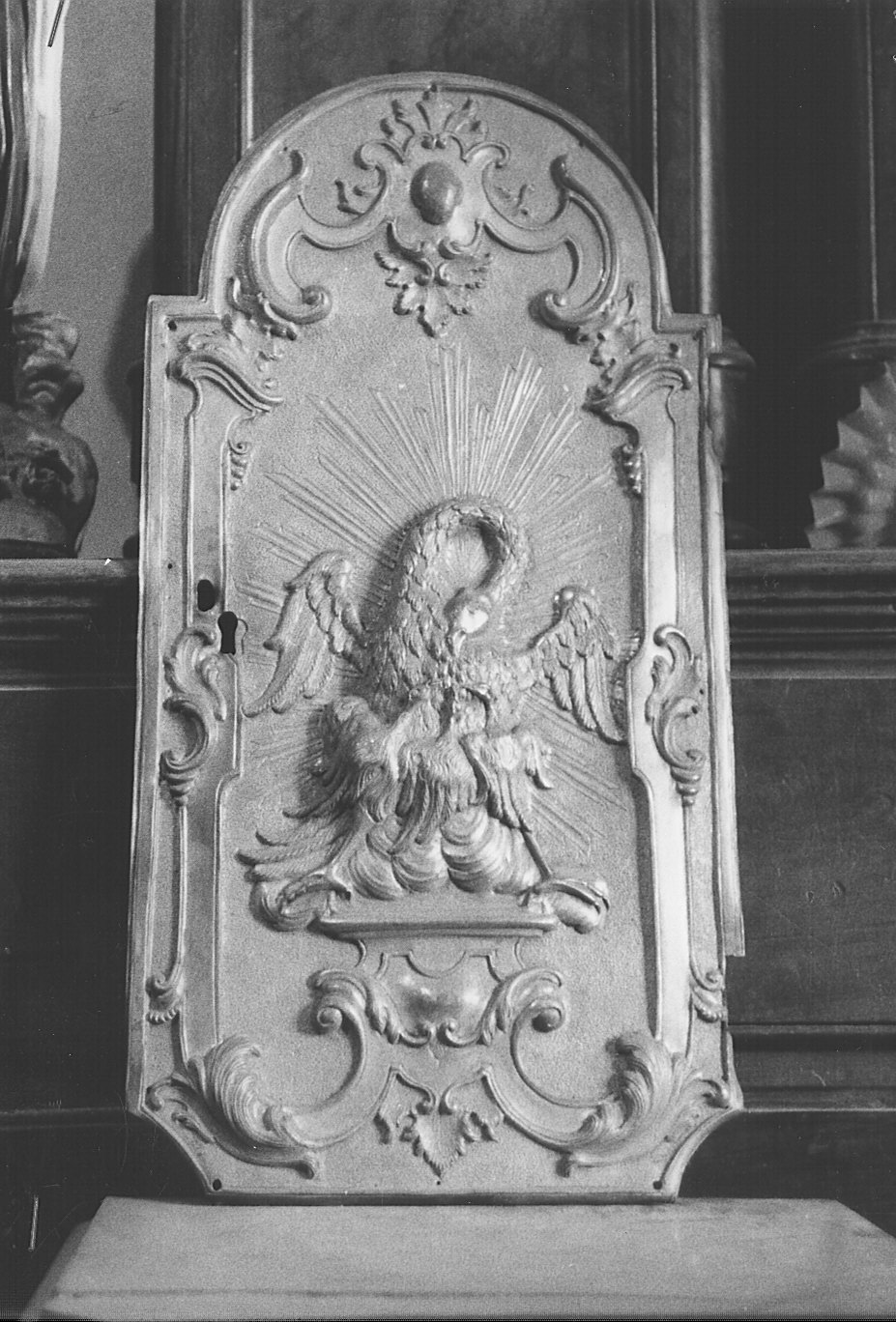 sportello di tabernacolo, opera isolata - bottega lombarda (metà sec. XVIII)