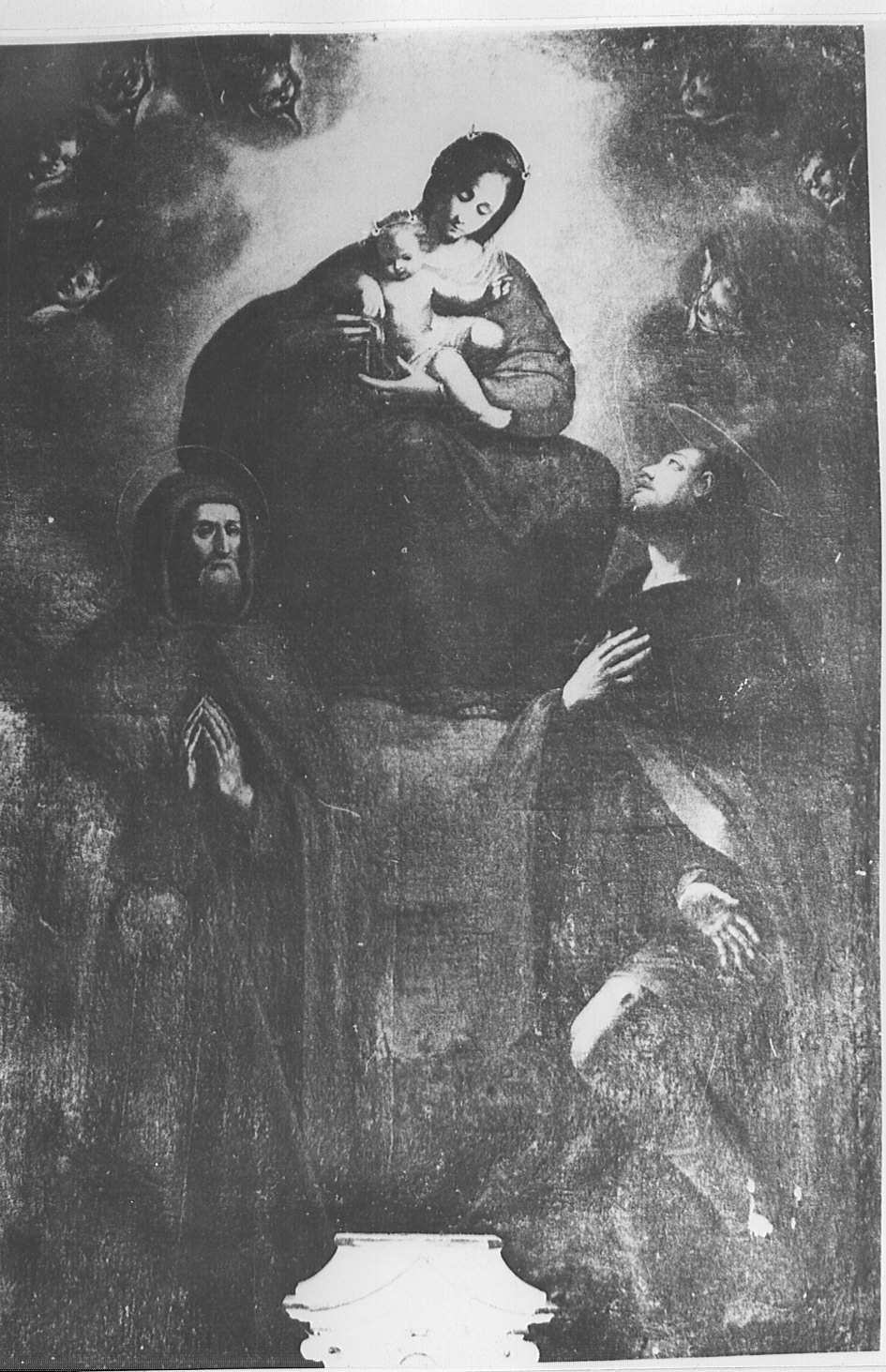 Madonna con Bambino e santi (dipinto, opera isolata) - ambito lombardo (fine sec. XVII)