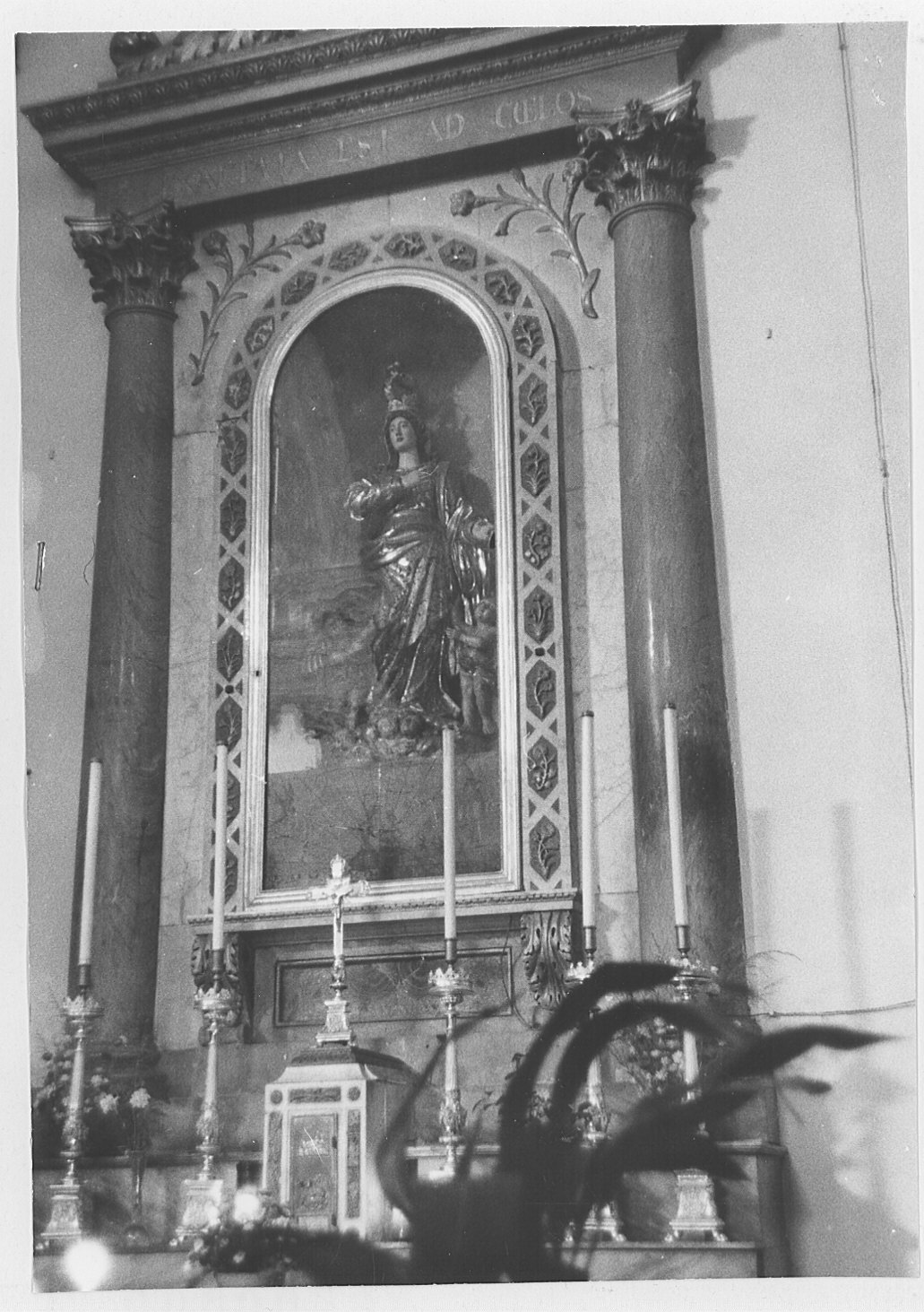 Madonna del Rosario (statua, opera isolata) - bottega lombarda (fine sec. XIX)