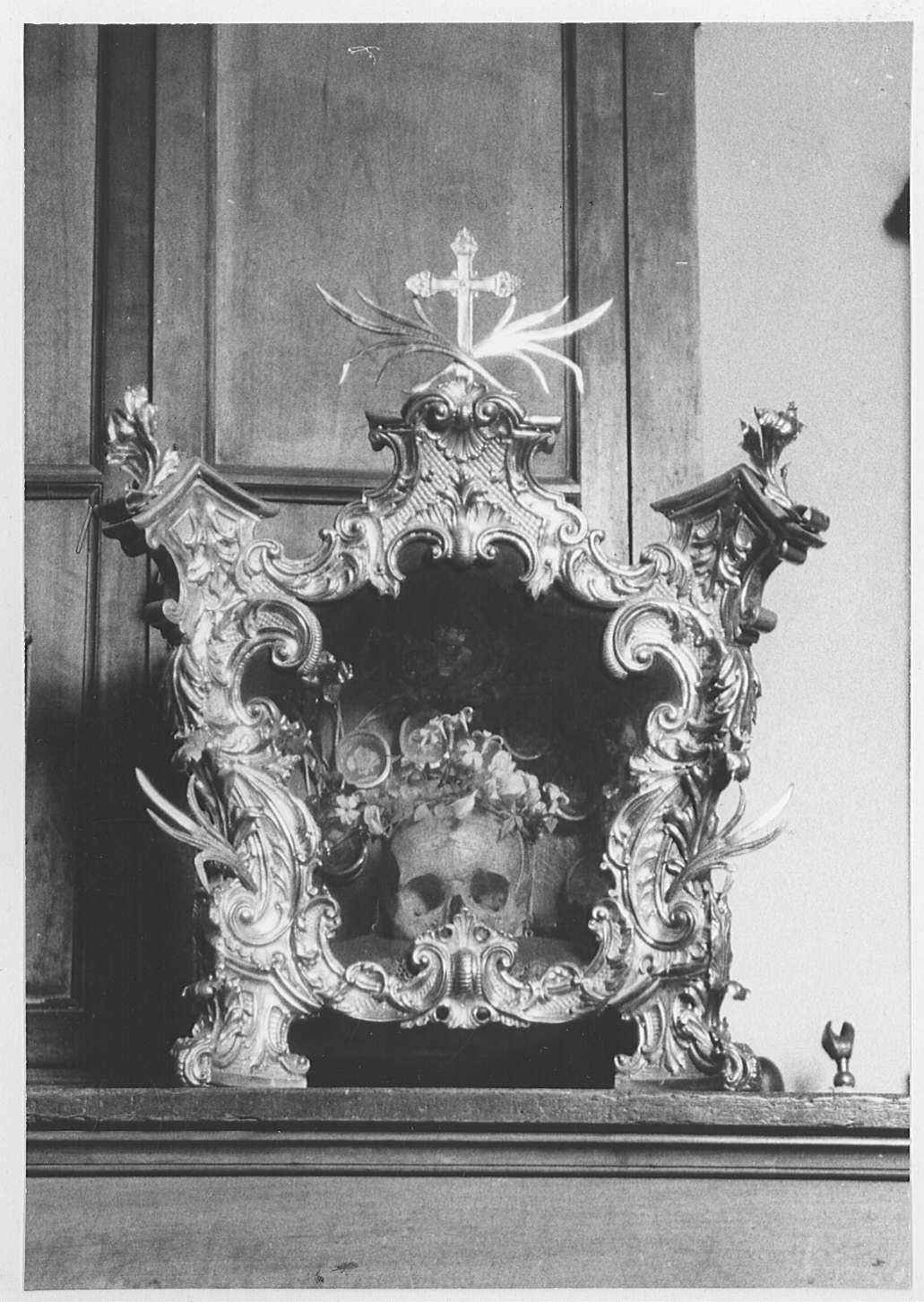 reliquiario a teca - a urna, opera isolata - bottega lombarda (metà sec. XVIII)