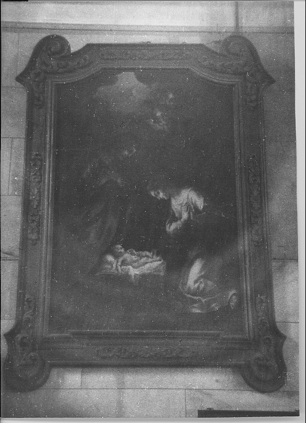 natività di Gesù (dipinto, opera isolata) - ambito lombardo (prima metà sec. XVIII)