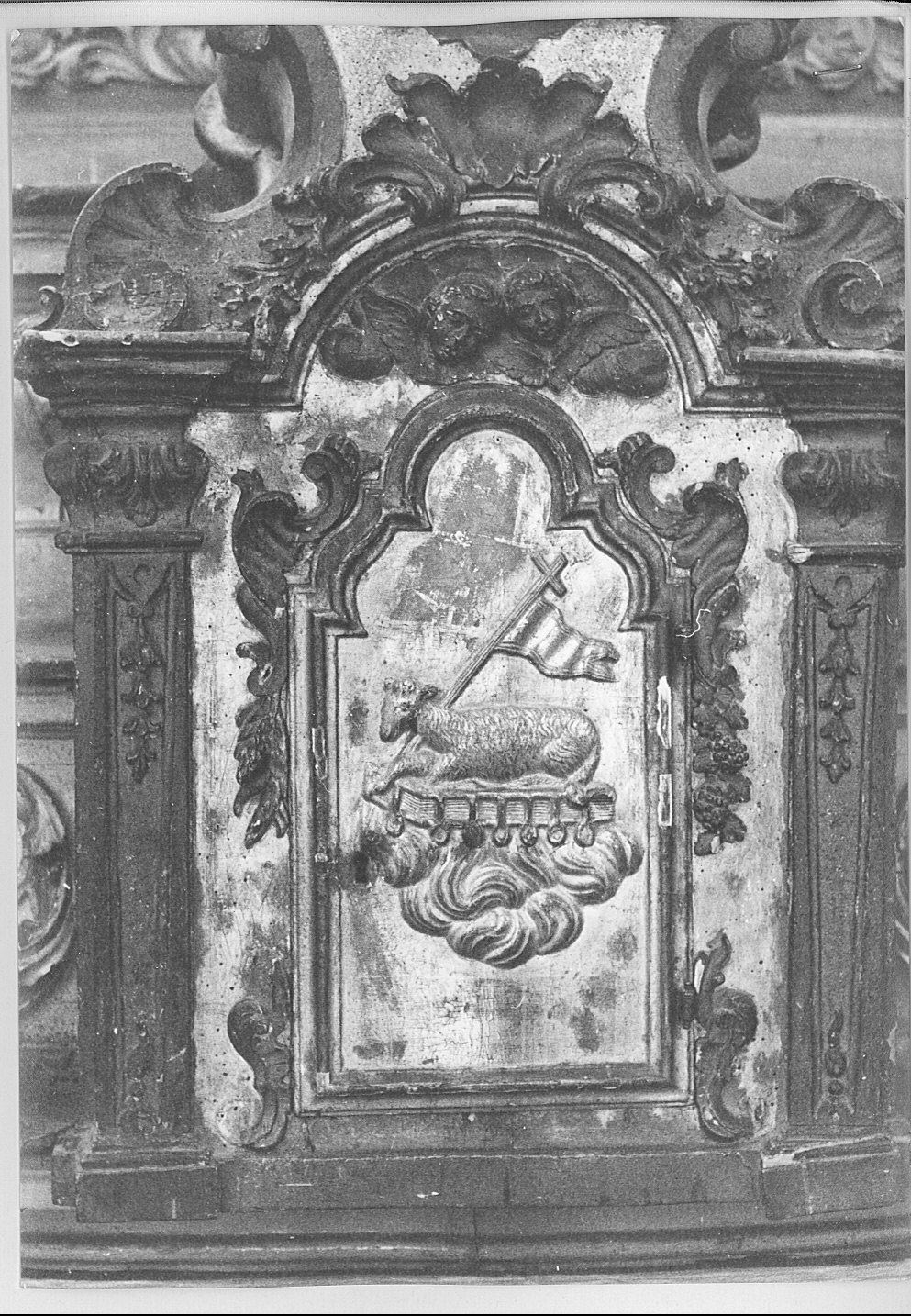 tabernacolo, elemento d'insieme - bottega lombarda (inizio sec. XVII)