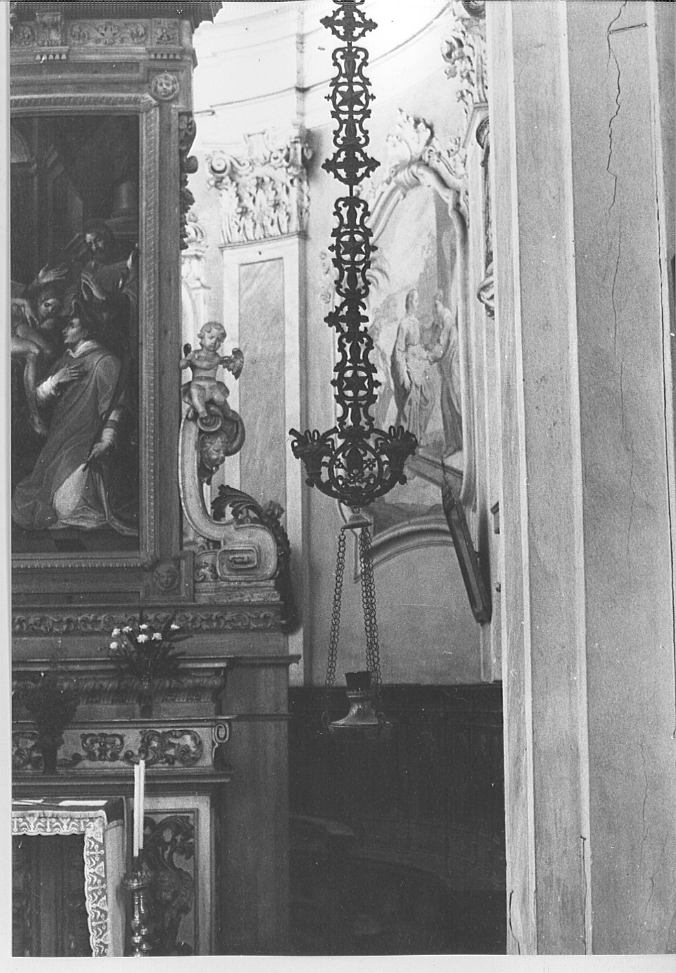 lampada pensile - bottega lombarda (sec. XVIII)