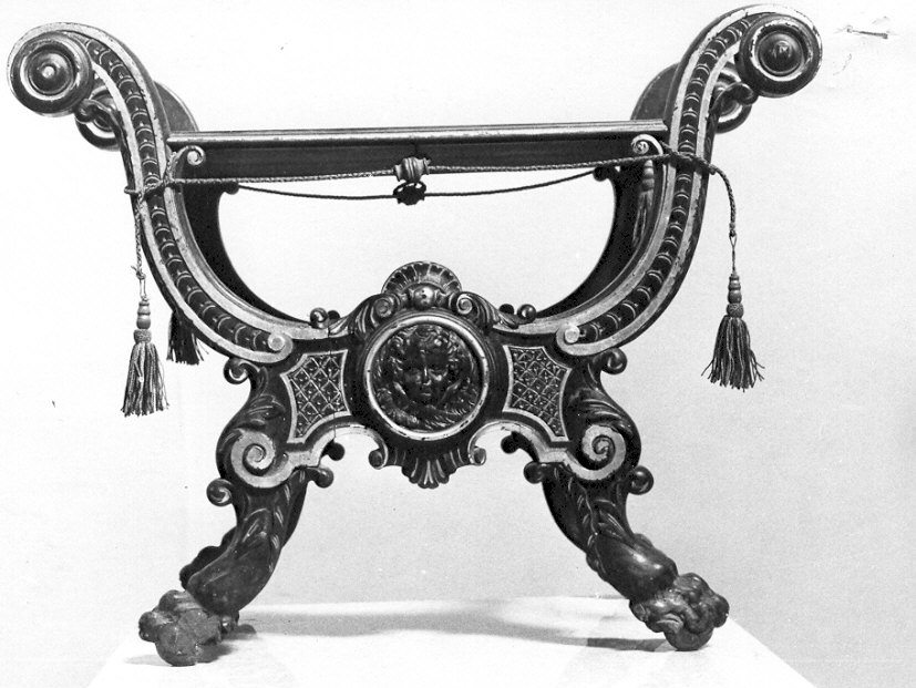 faldistorio, opera isolata - ambito lombardo (ultimo quarto sec. XVIII)