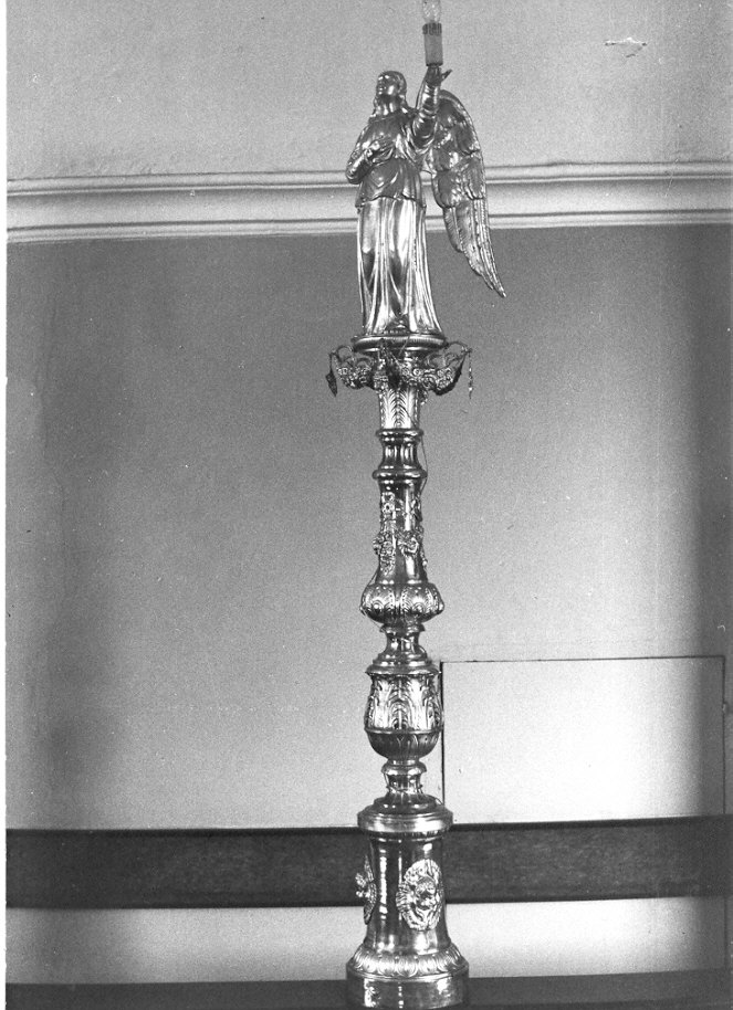 candelabro - a statuetta, serie - ambito lombardo (prima metà sec. XIX)