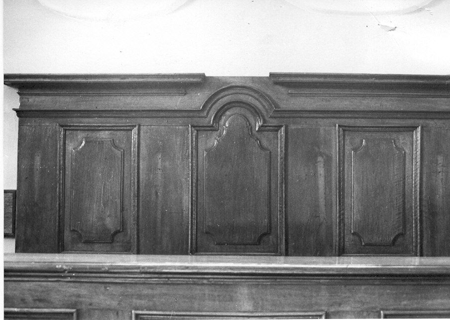 pannello di stallo di coro, opera isolata - ambito lombardo (sec. XIX)