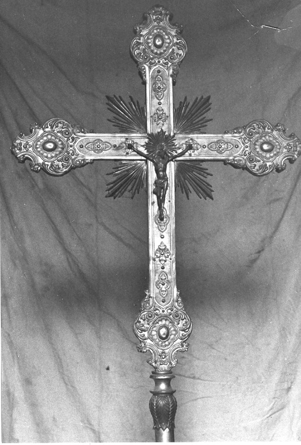 croce astile, opera isolata - ambito lombardo (sec. XIX)