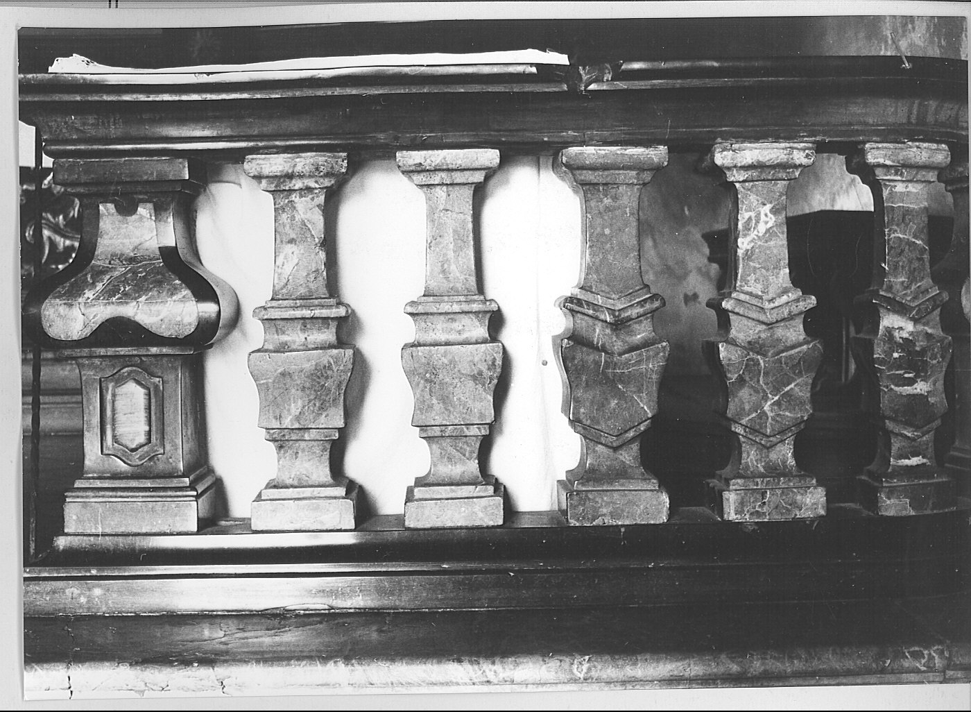 balaustrata, opera isolata - bottega lombarda (sec. XVIII)