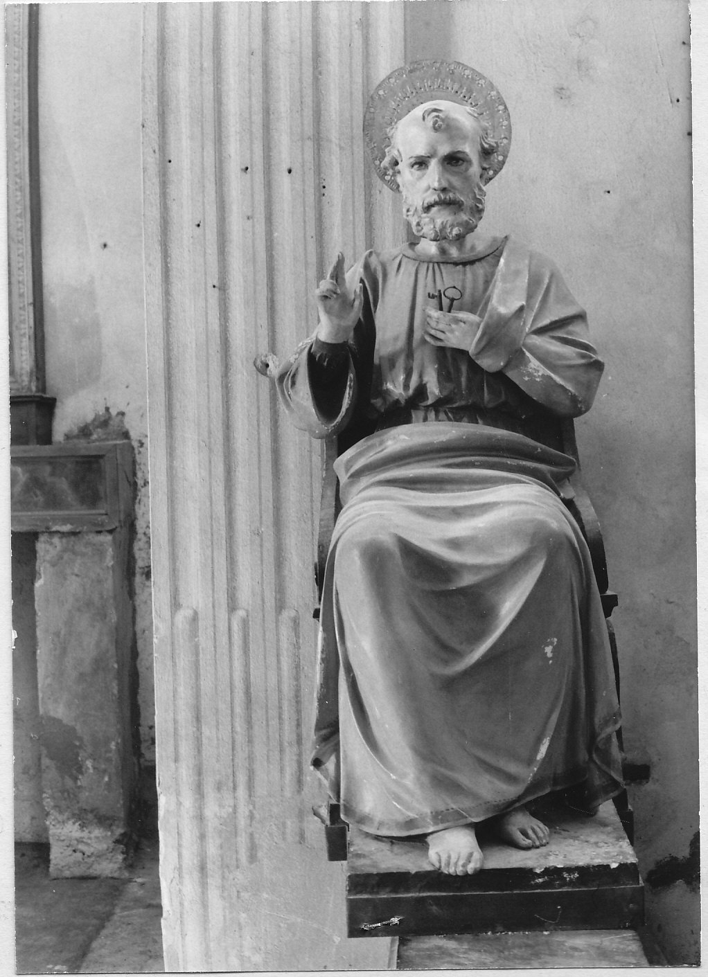 San Pietro (statua, opera isolata) - bottega lombarda (sec. XVIII)