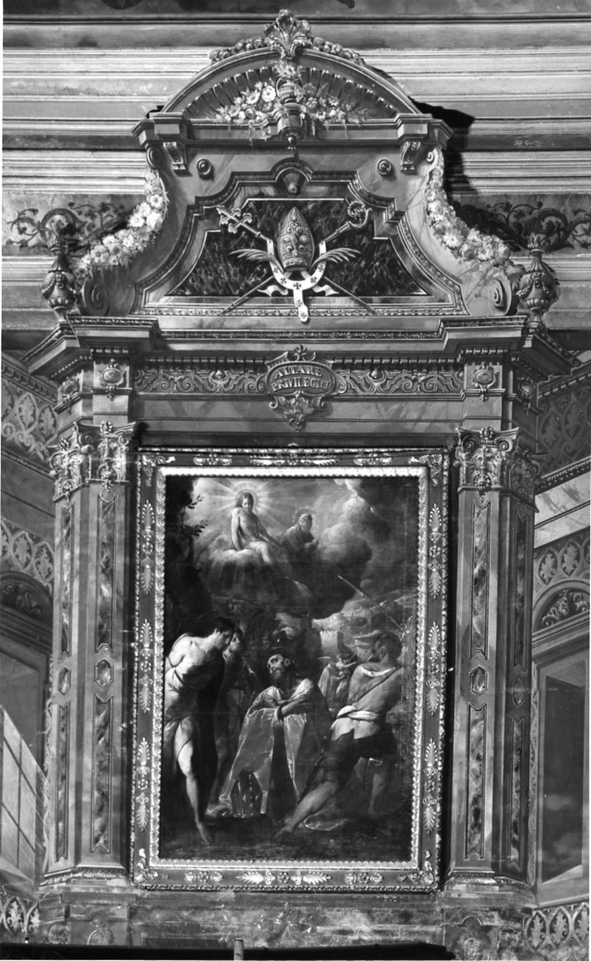architettura illusionistica (dipinto murale, opera isolata) di Cardello Carlo (sec. XVIII)