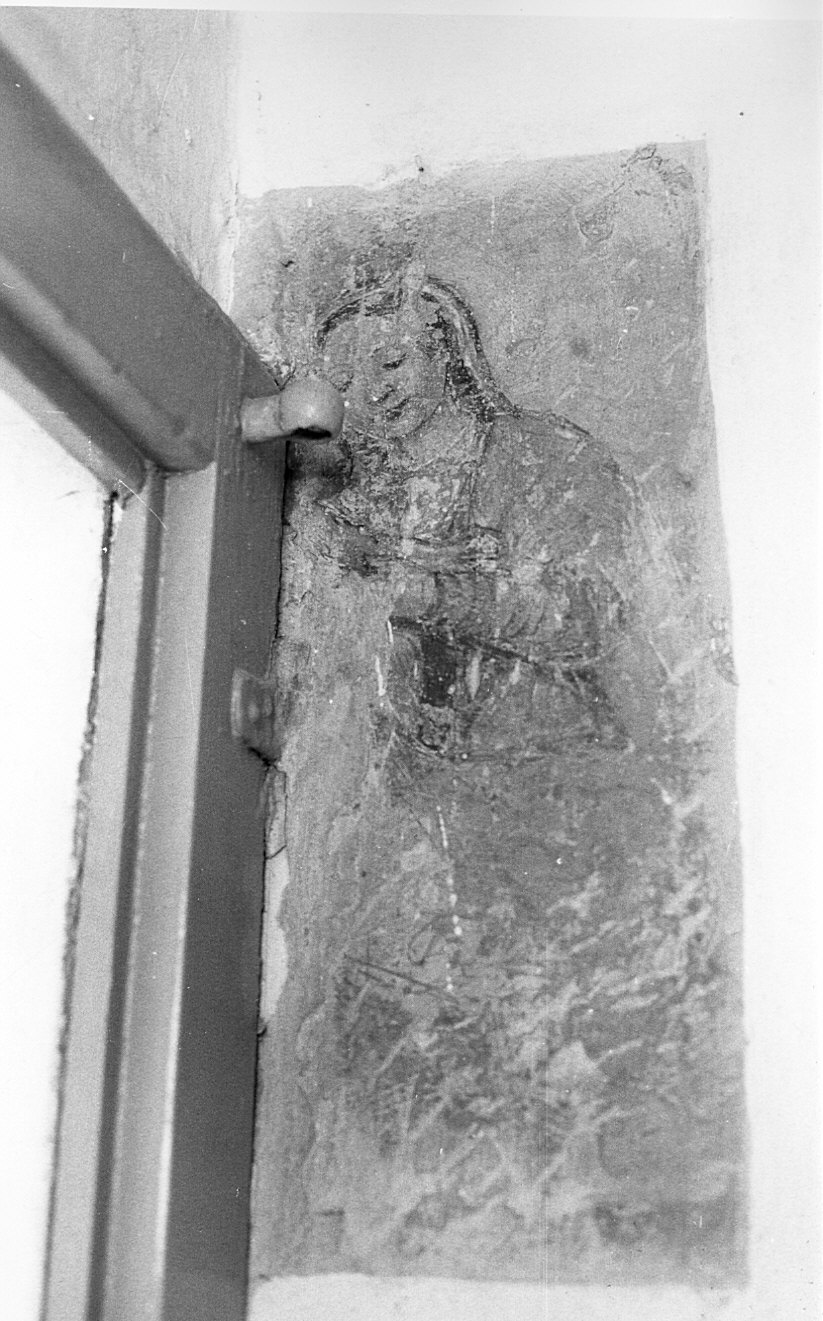 La Vergine col Bambino, Madonna con Bambino (dipinto murale) - ambito lombardo (metà sec. XVI)