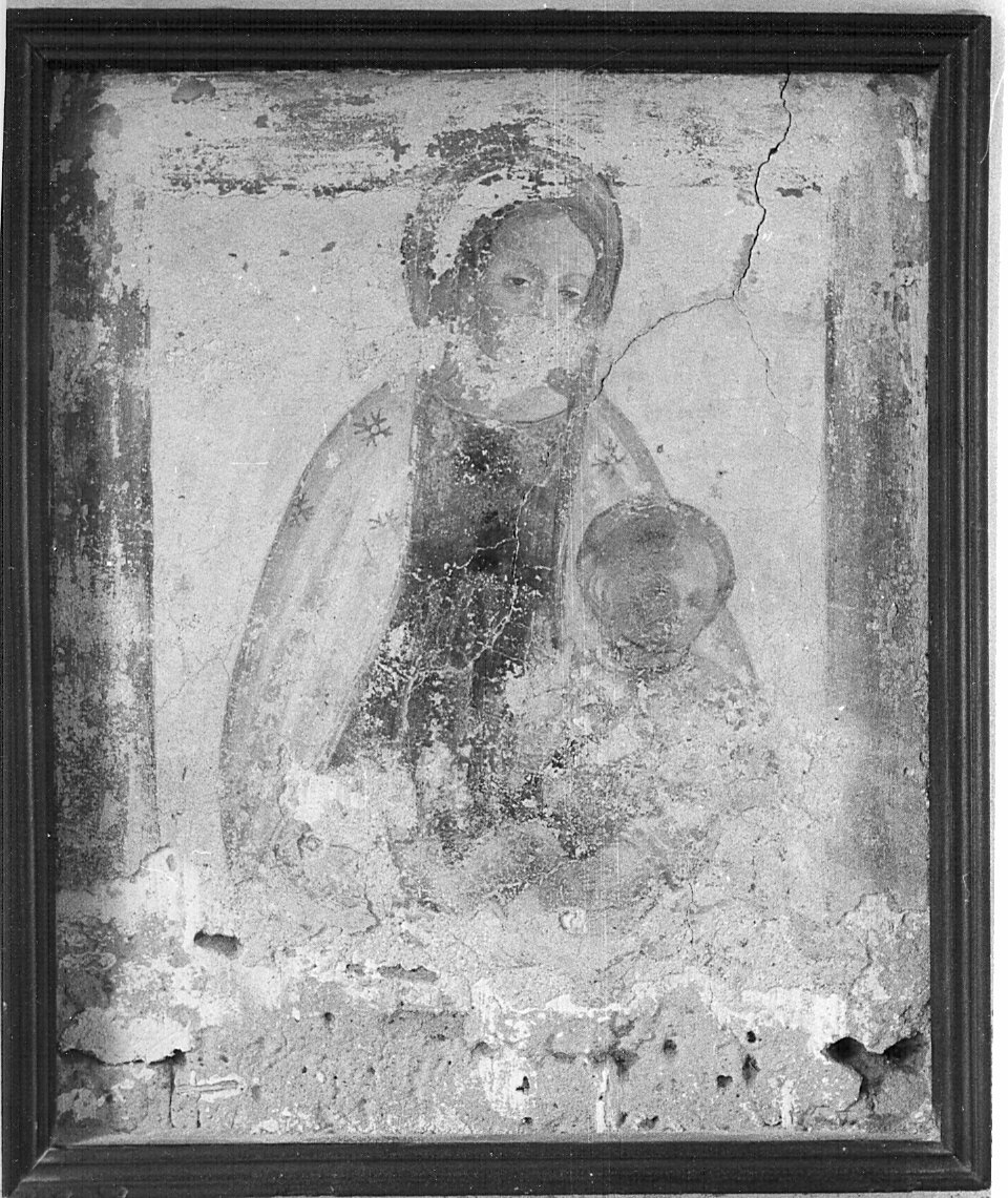 Madonna col Bambino, Madonna con Bambino (dipinto murale) - ambito pavese (seconda metà sec. XV)