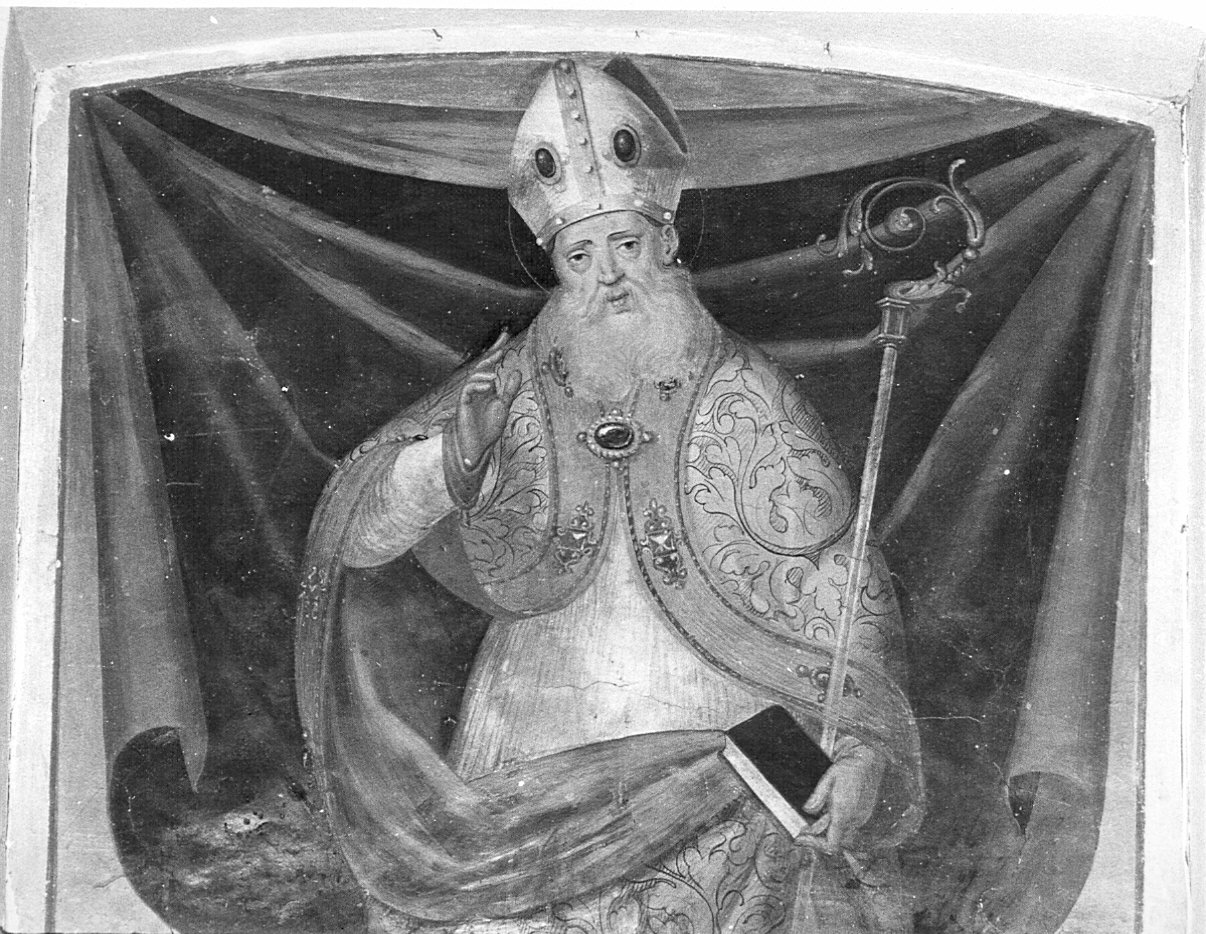 S. Agostino, Sant'Agostino (dipinto murale) - ambito lombardo (prima metà sec. XVI)