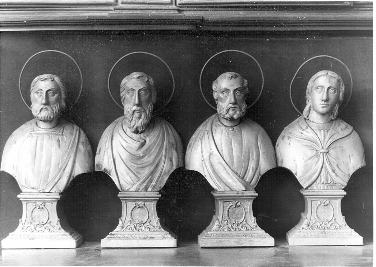 Santi (reliquiario - a busto, serie) - bottega lombarda (sec. XIX)