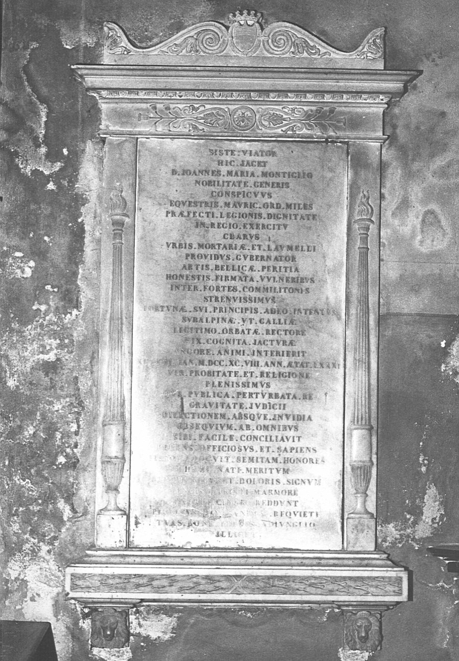 lapide tombale - ambito lombardo (sec. XVIII)