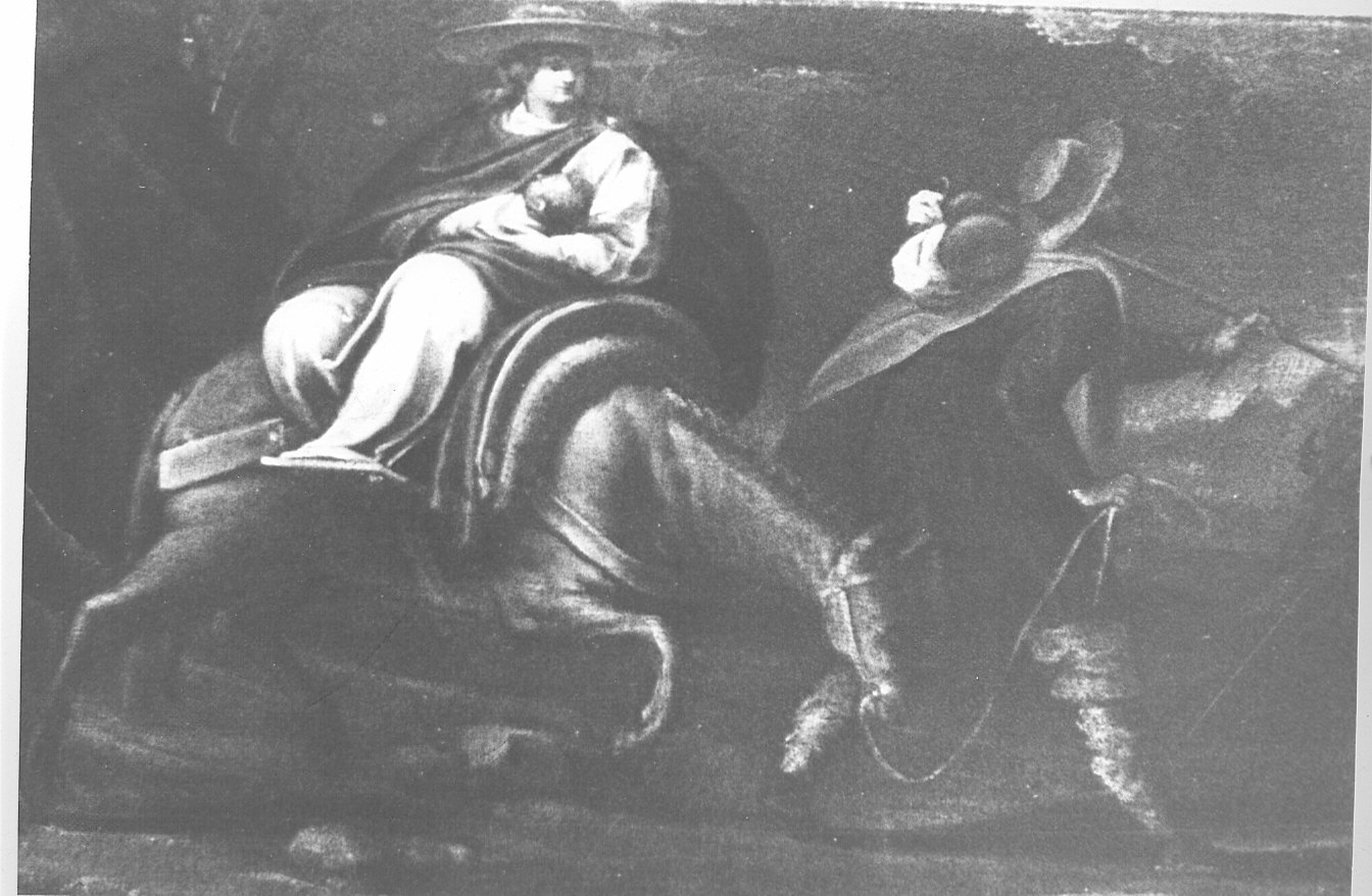 La fuga in Egitto, fuga in Egitto (pala d'altare, elemento d'insieme) di Procaccini Giulio Cesare (attribuito) (sec. XVI)