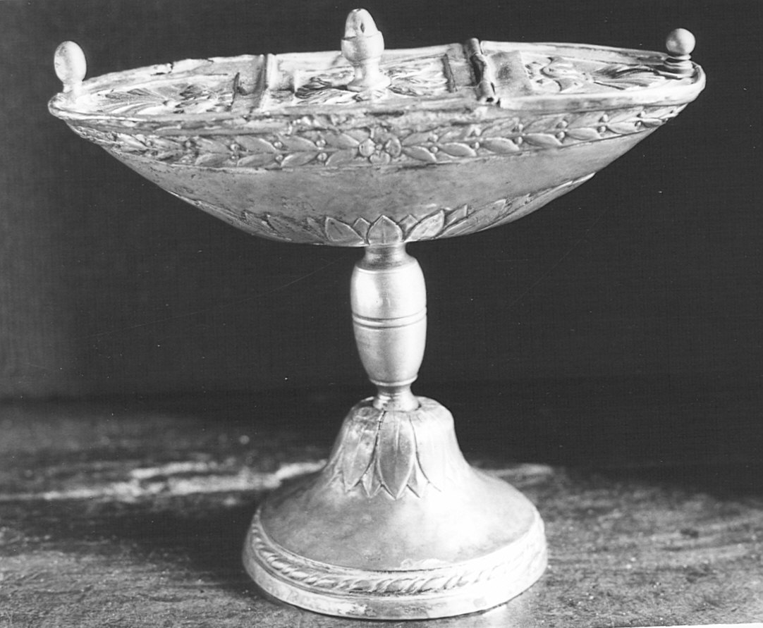 navicella portaincenso - a doppia valva - bottega lombarda (fine sec. XVIII)