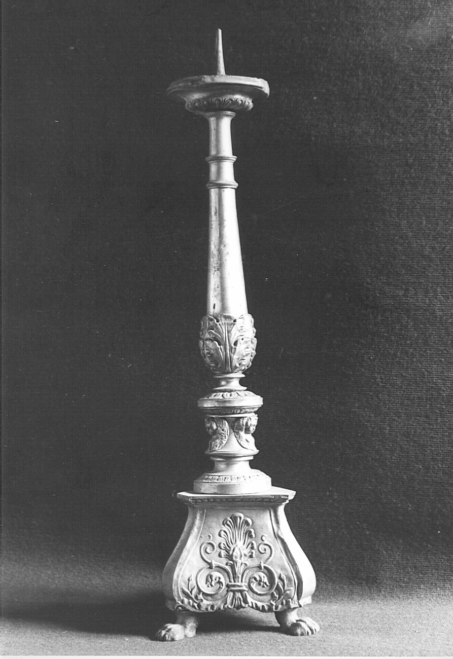 candeliere, serie - bottega lombarda (metà sec. XIX)