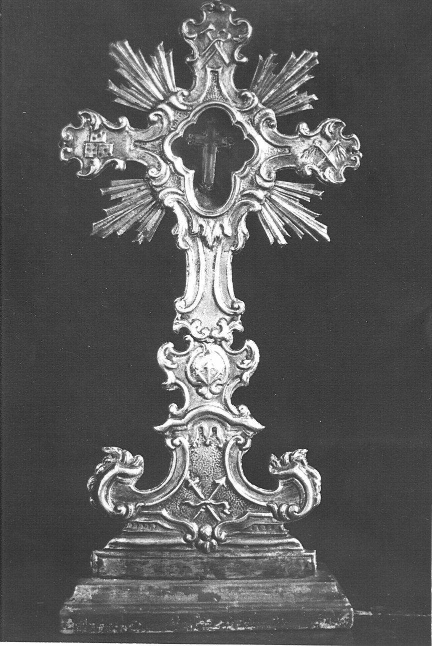 reliquiario - a ostensorio - bottega lombarda (prima metà sec. XVIII)